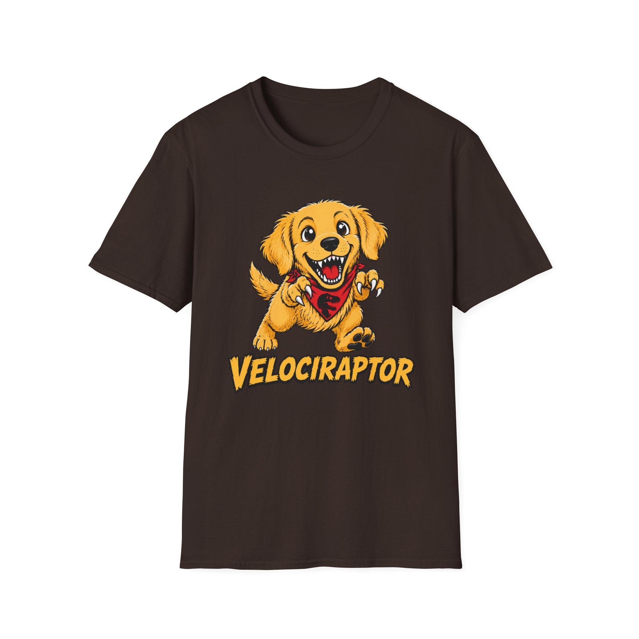 Velociraptor Golden Retriever T-shirt