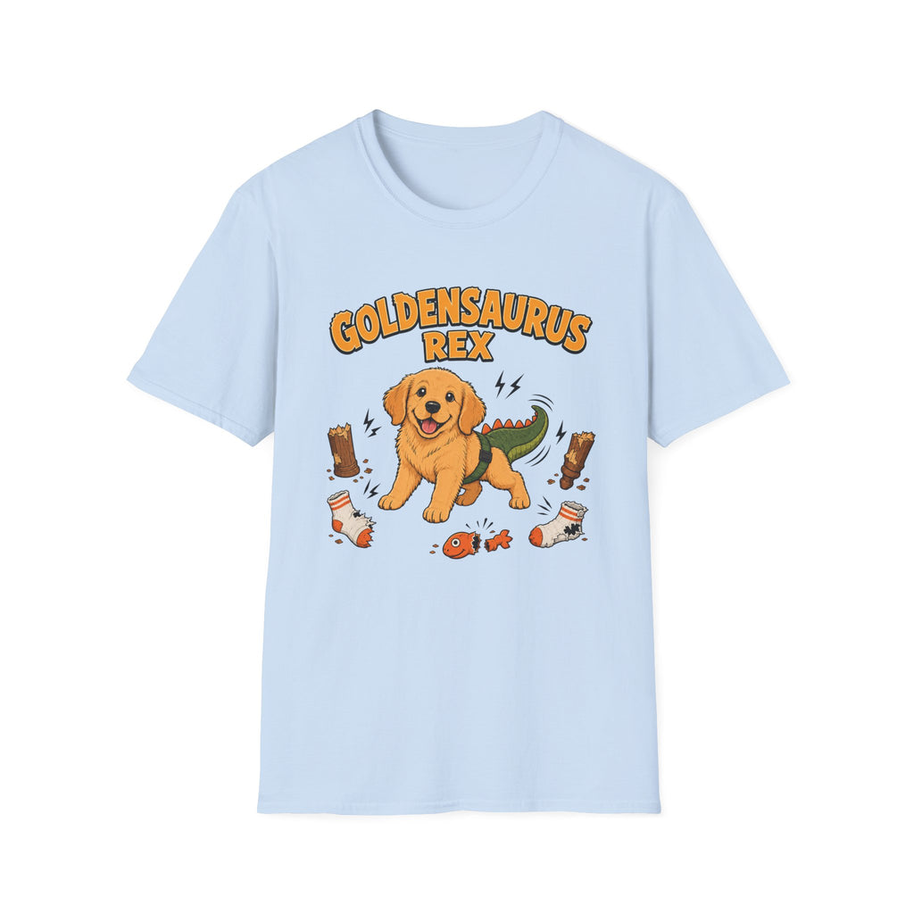 Goldensaurus Rex Golden Retriever T-shirt