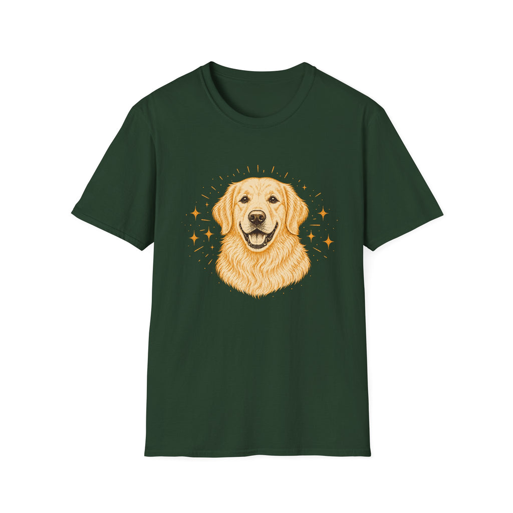 Glitter Golden Retriever T-shirt