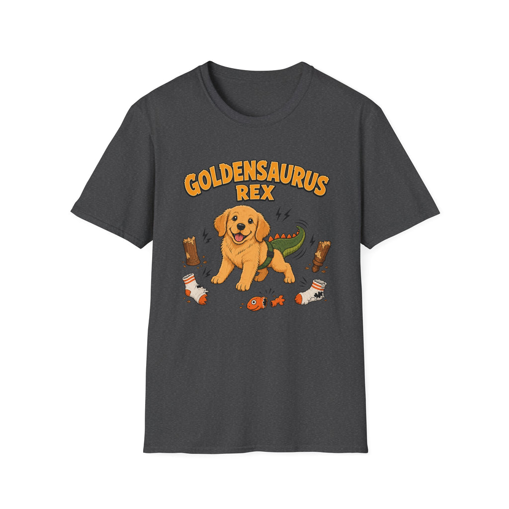 Goldensaurus Rex Golden Retriever T-shirt