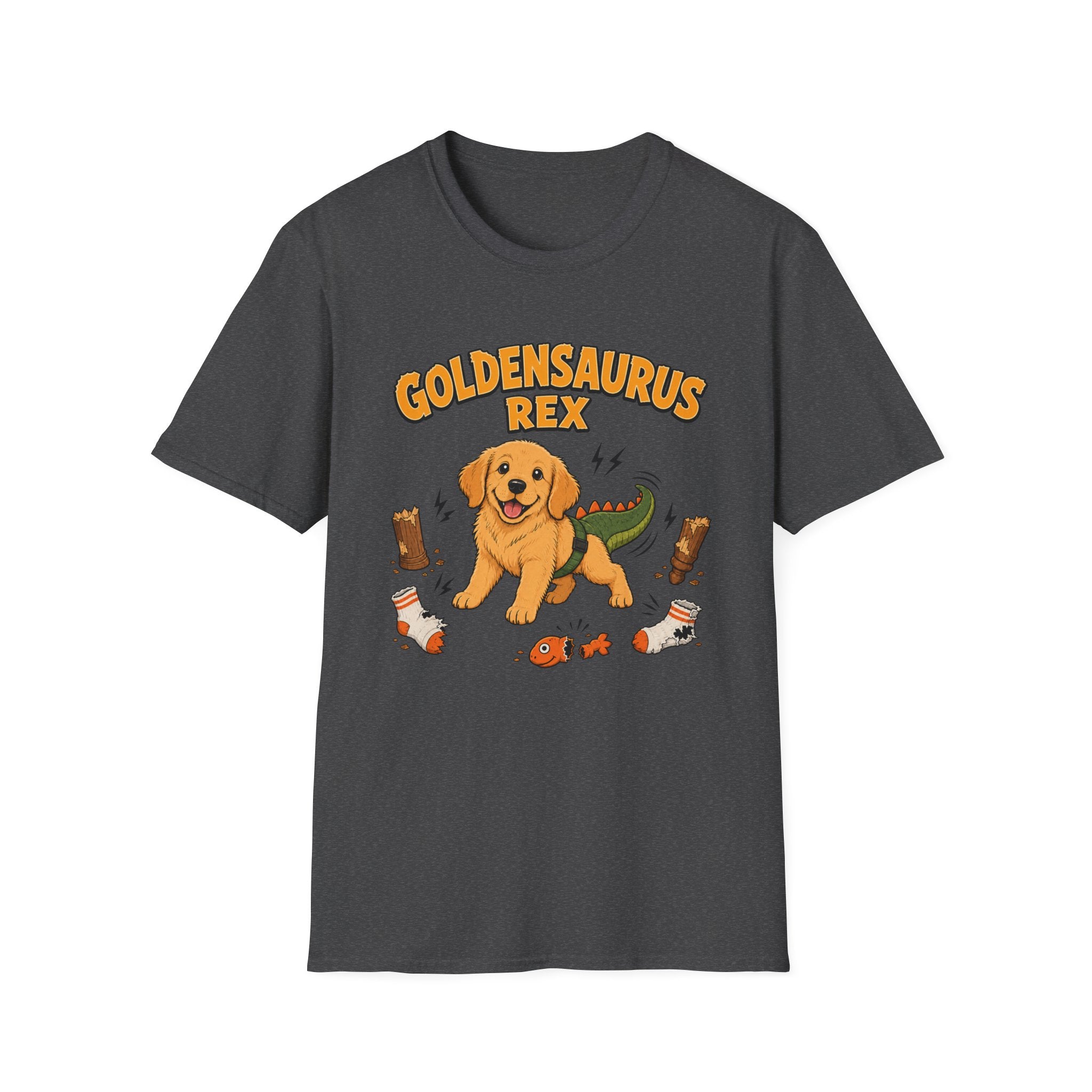 Goldensaurus Rex Golden Retriever T-shirt
