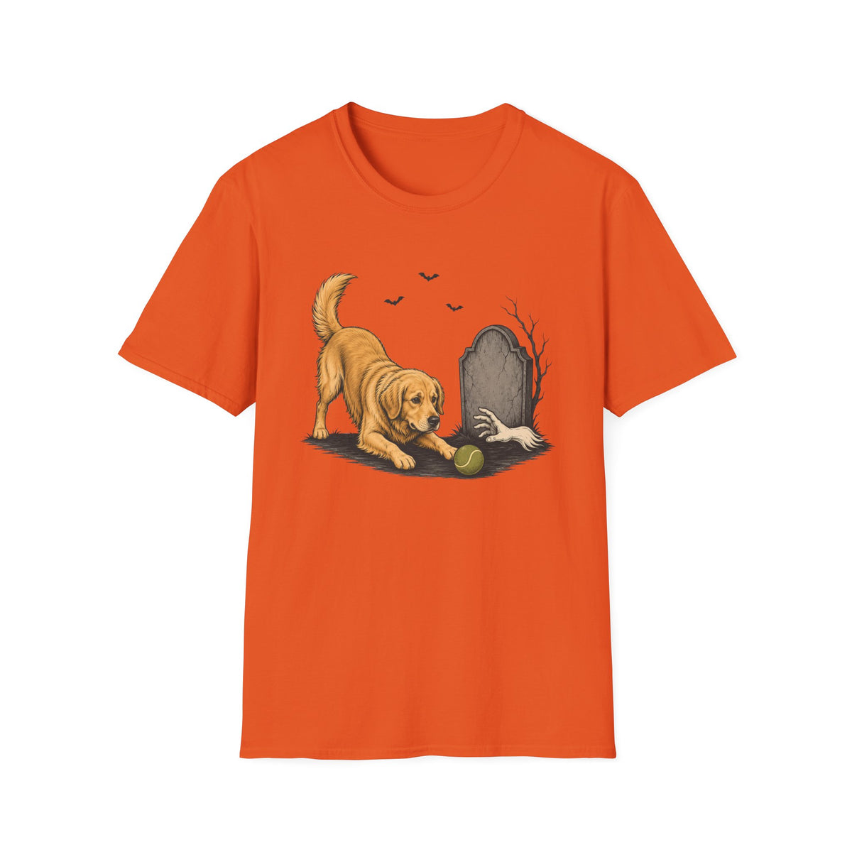 Halloween Fetch Golden Retriever T-shirt