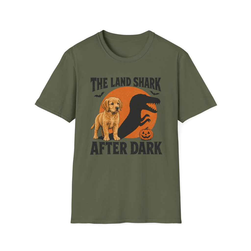 Halloween Land Shark Golden Retriever T-shirt