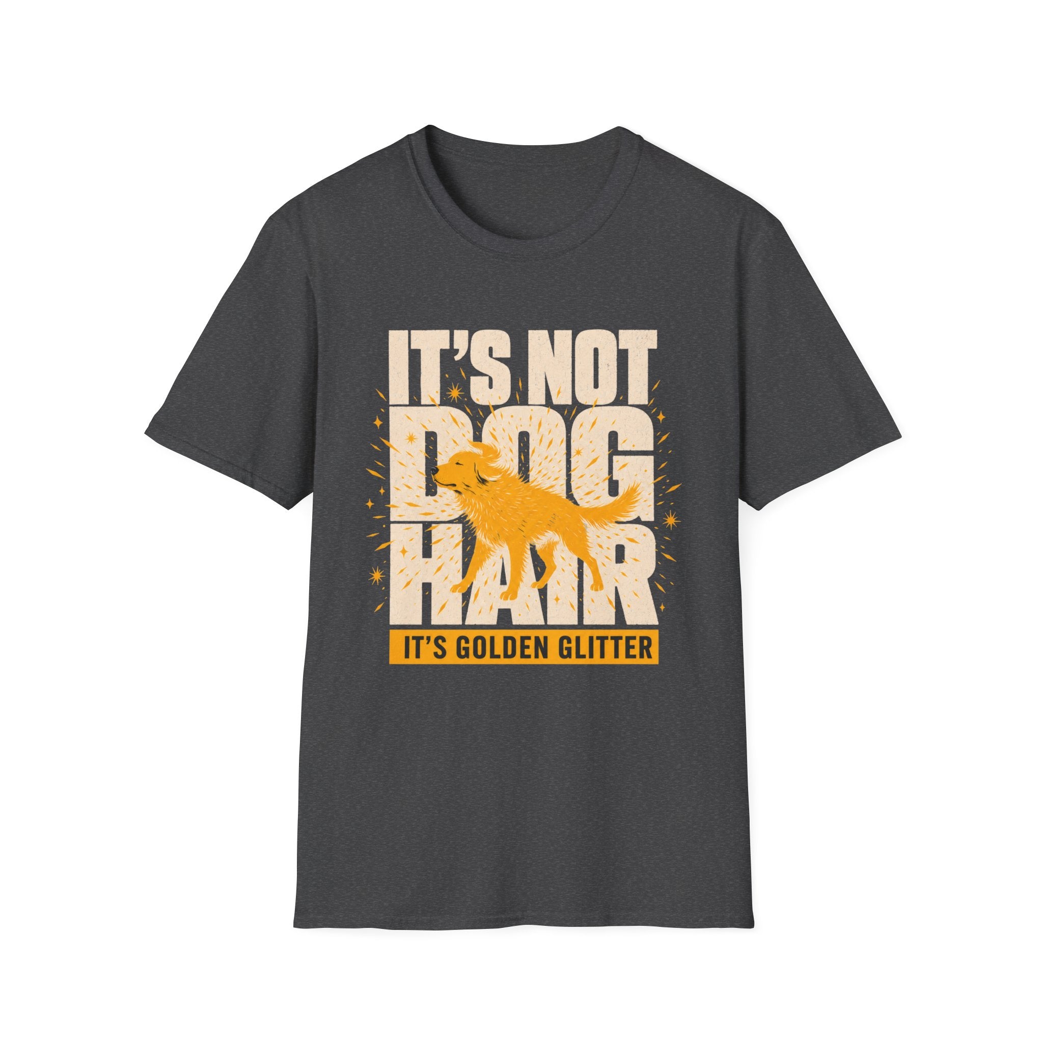 Retro Glitter Golden Retriever T-shirt