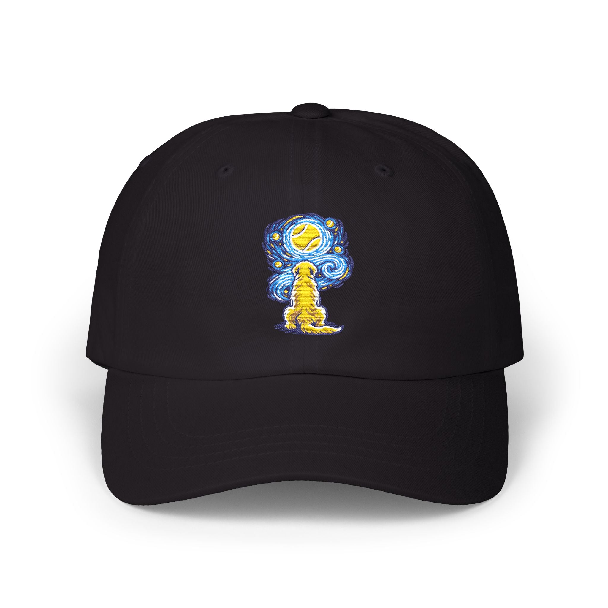 Starry Night Golden Retriever Cap
