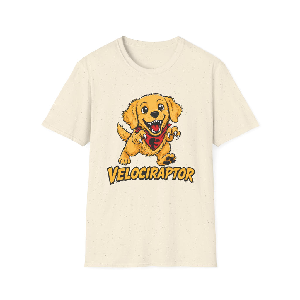 Velociraptor Golden Retriever T-shirt