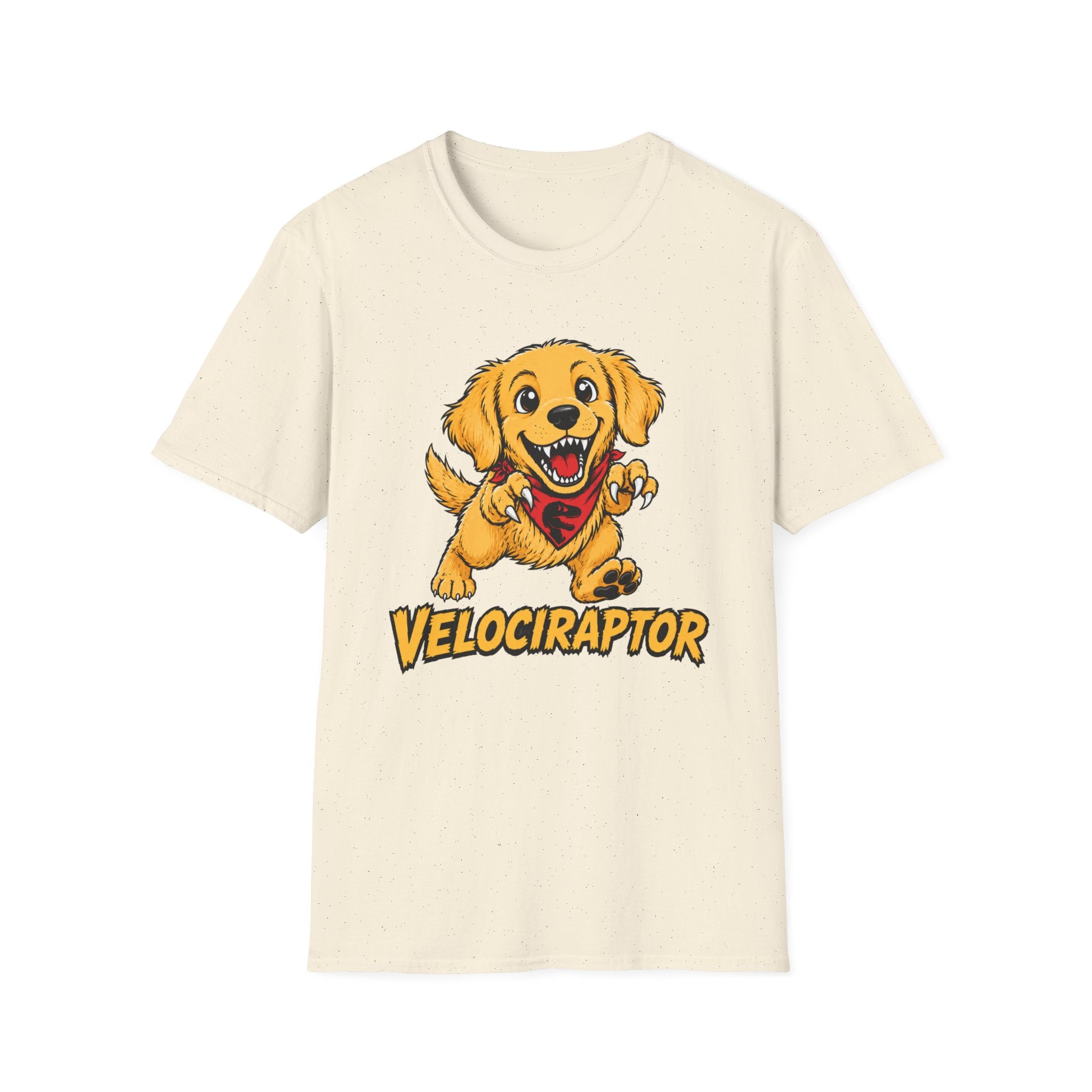 Velociraptor Golden Retriever T-shirt