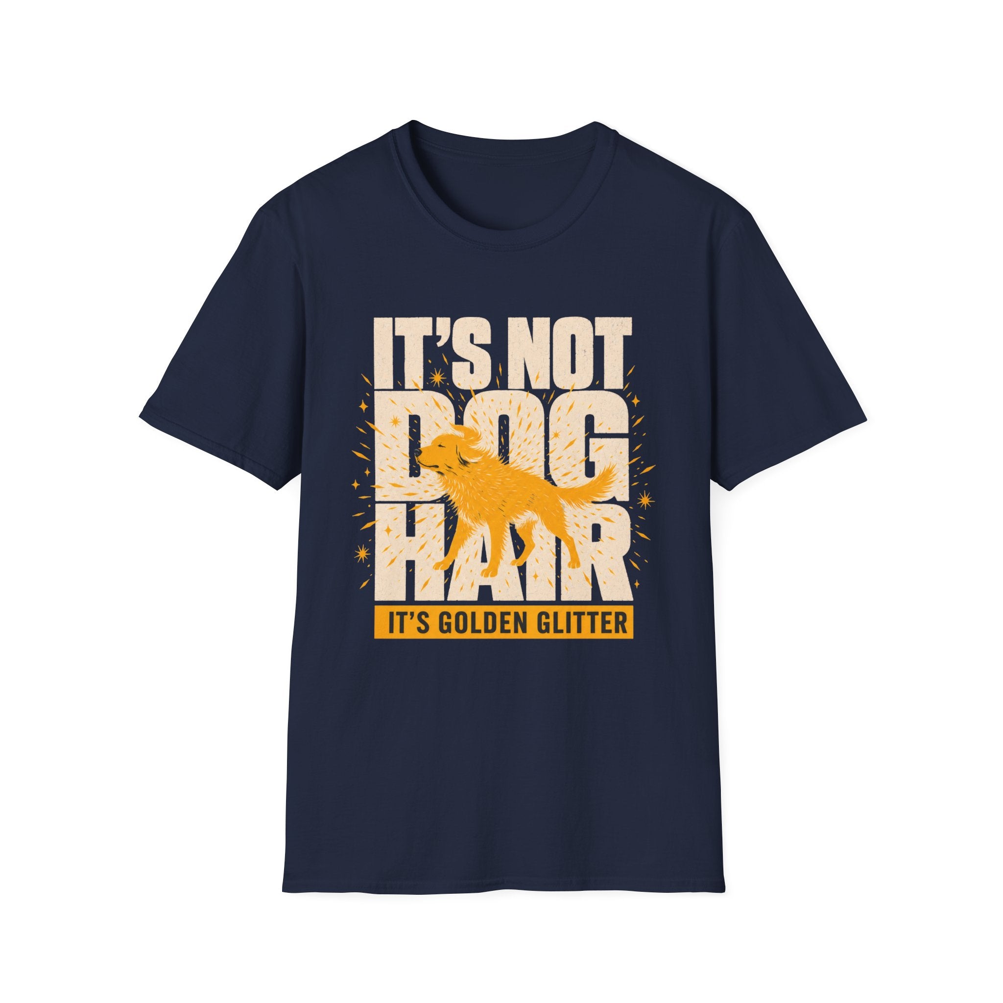 Retro Glitter Golden Retriever T-shirt