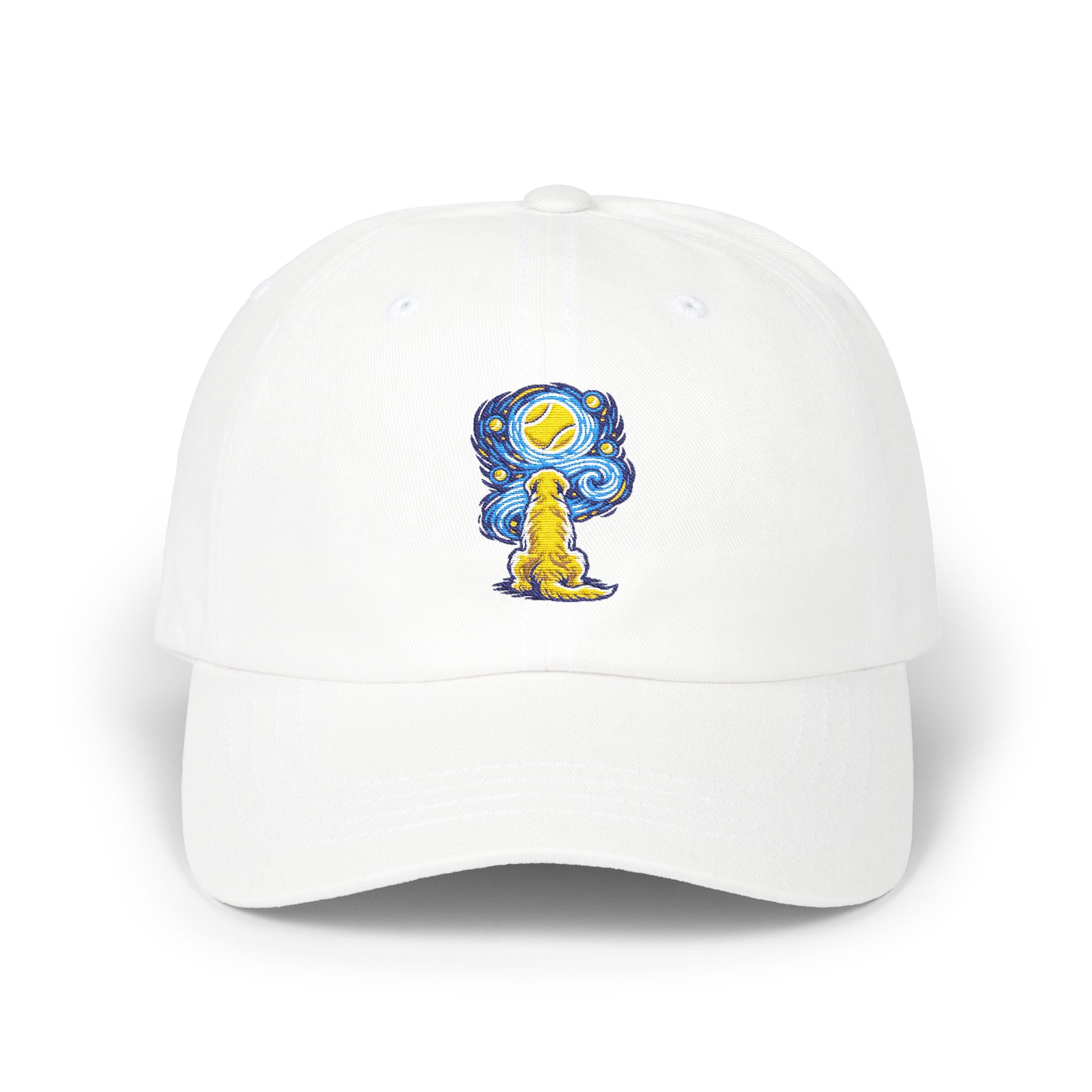 Starry Night Golden Retriever Cap