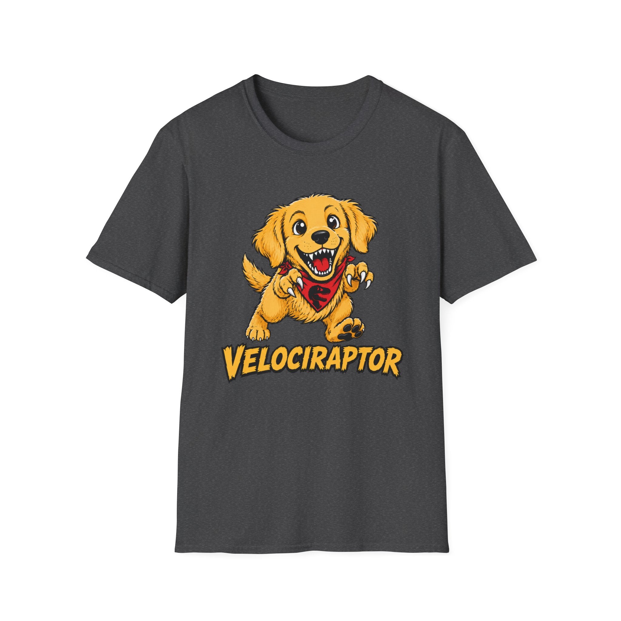 Velociraptor Golden Retriever T-shirt