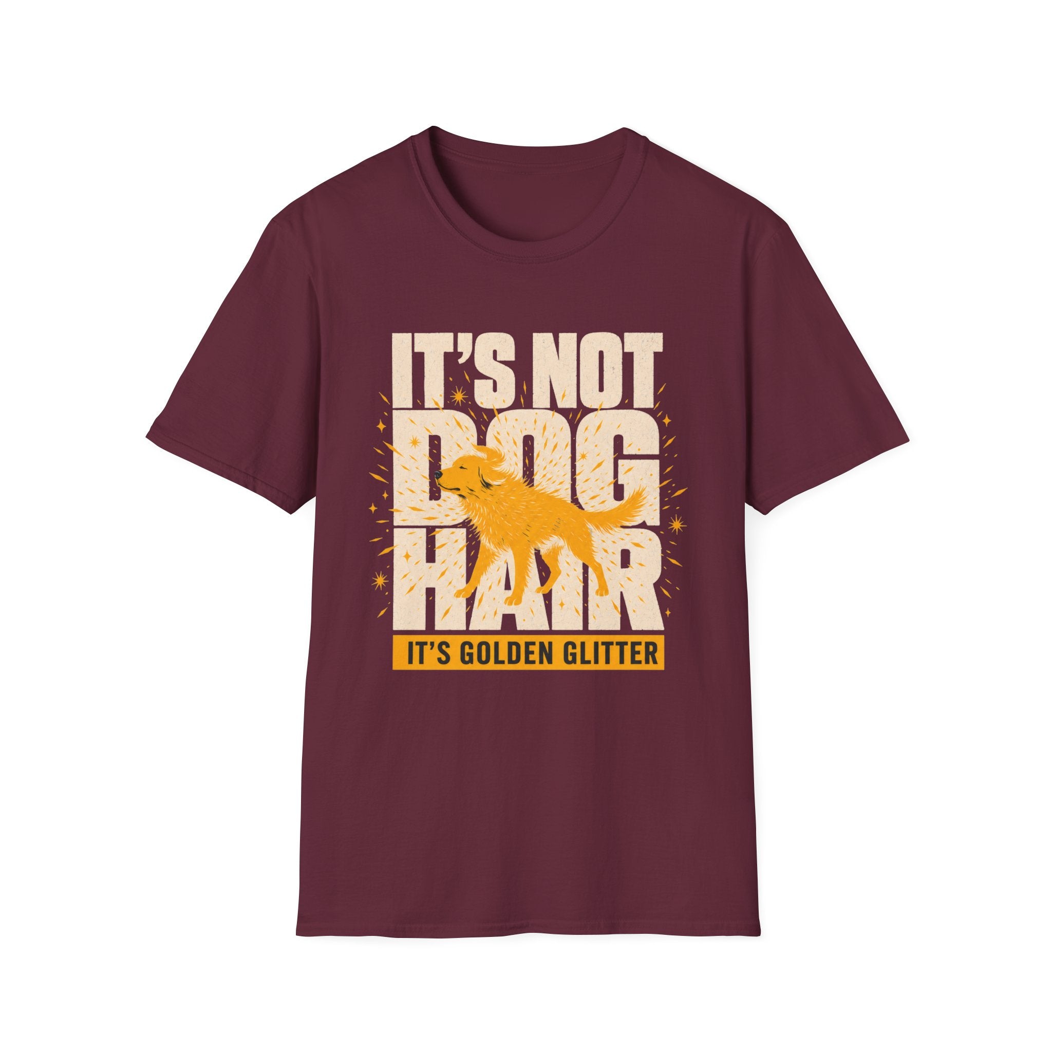 Retro Glitter Golden Retriever T-shirt