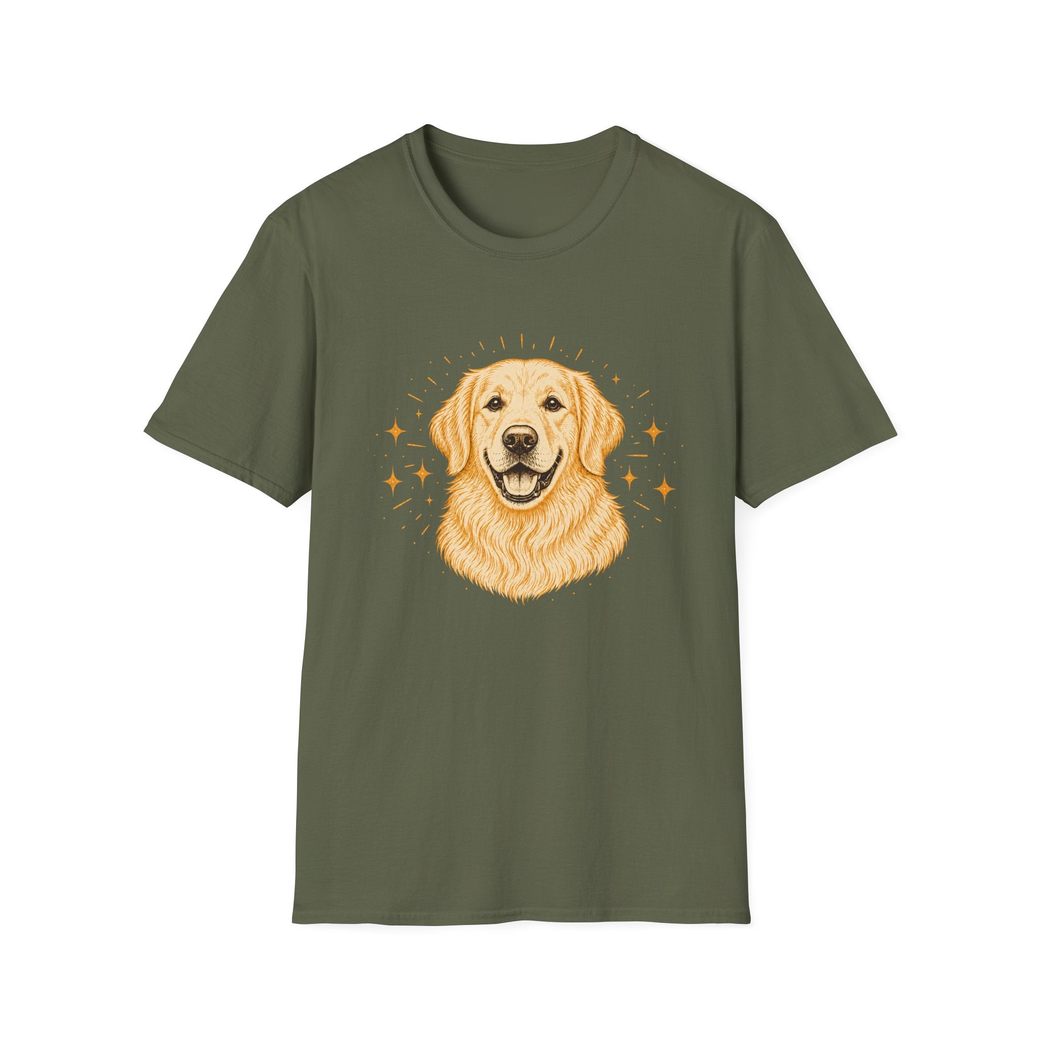 Glitter Golden Retriever T-shirt