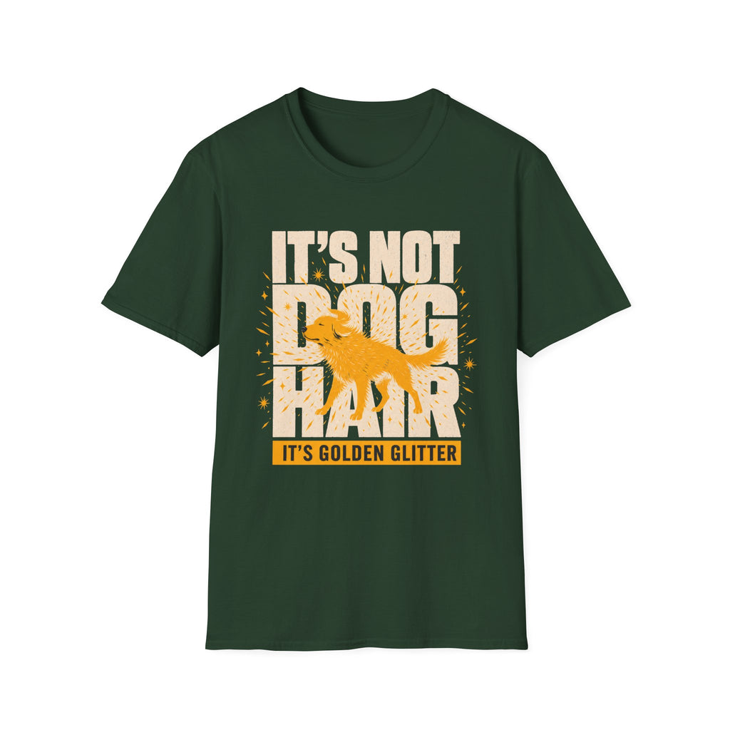 Retro Glitter Golden Retriever T-shirt
