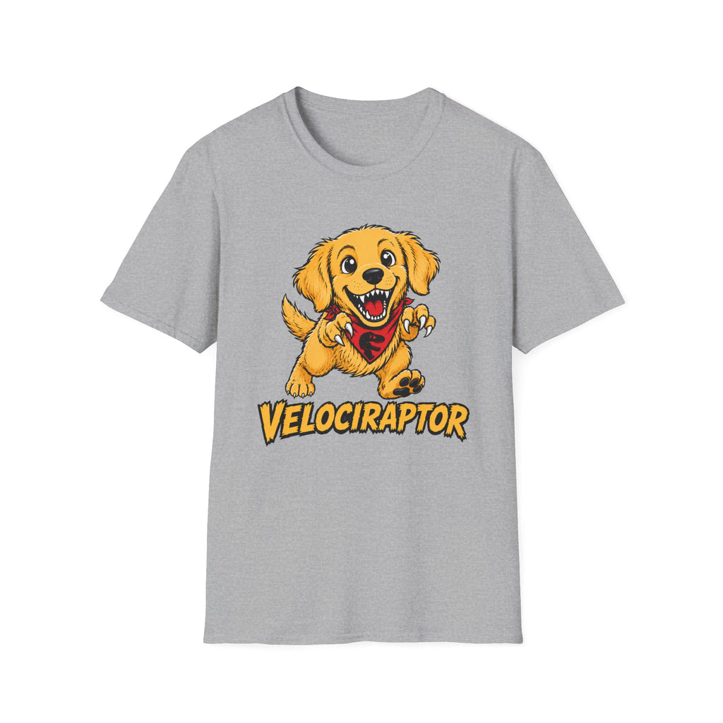 Velociraptor Golden Retriever T-shirt