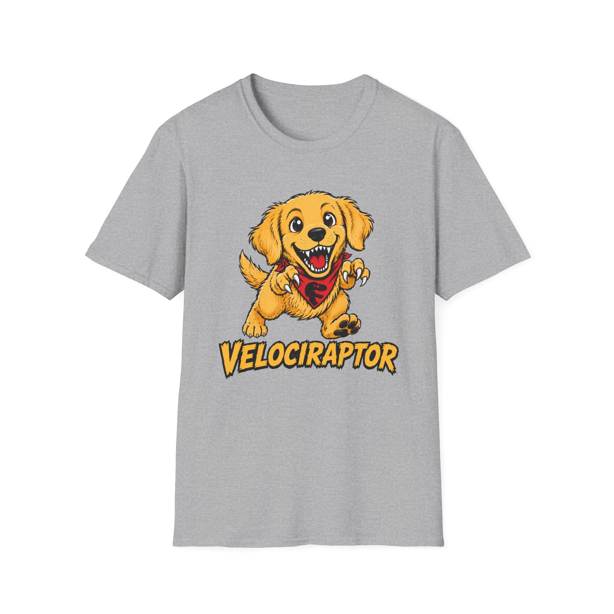 Velociraptor Golden Retriever T-shirt