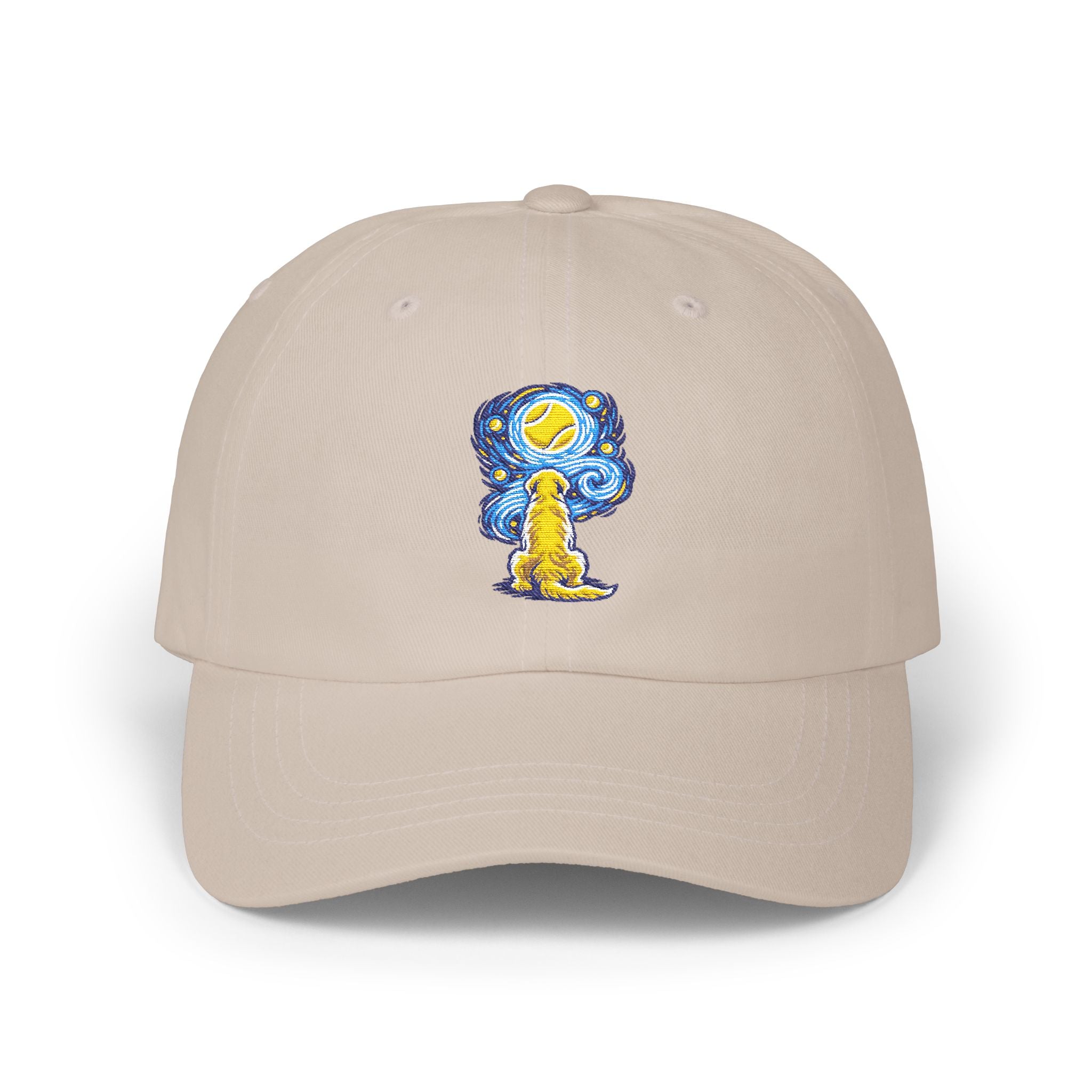 Starry Night Golden Retriever Cap