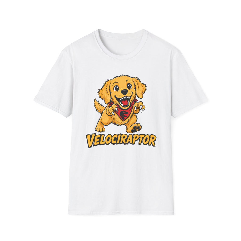 Velociraptor Golden Retriever T-shirt