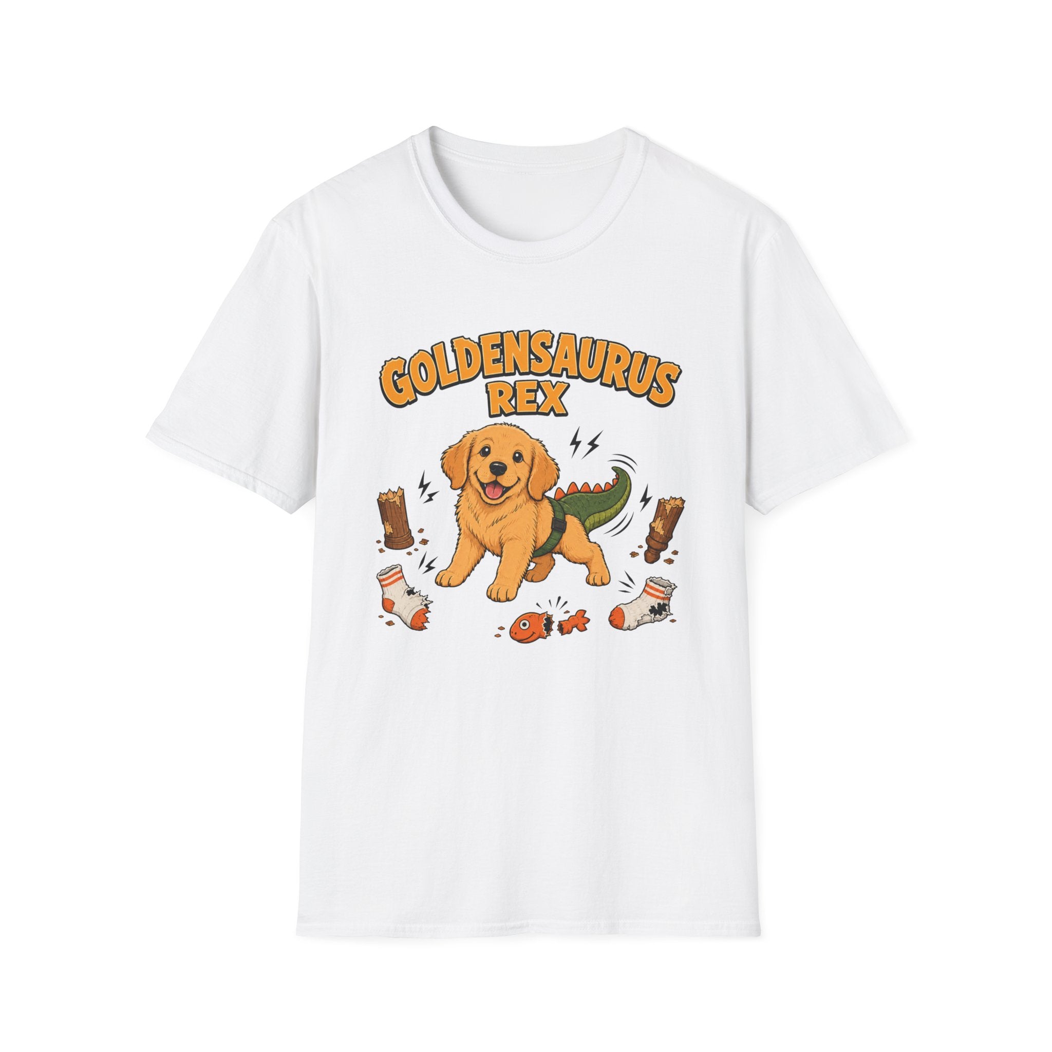 Goldensaurus Rex Golden Retriever T-shirt