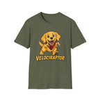 Velociraptor Golden Retriever T-shirt