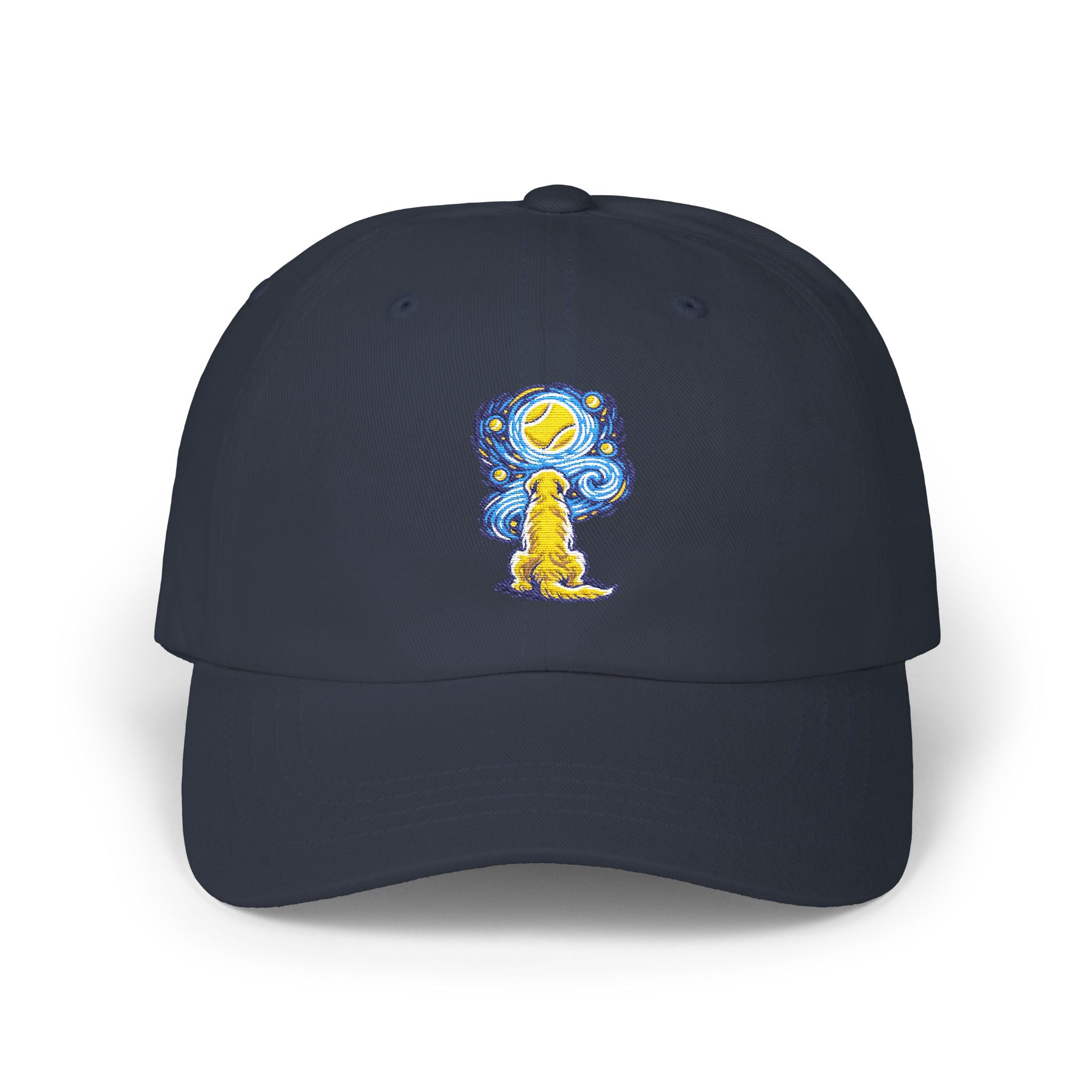 Starry Night Golden Retriever Cap