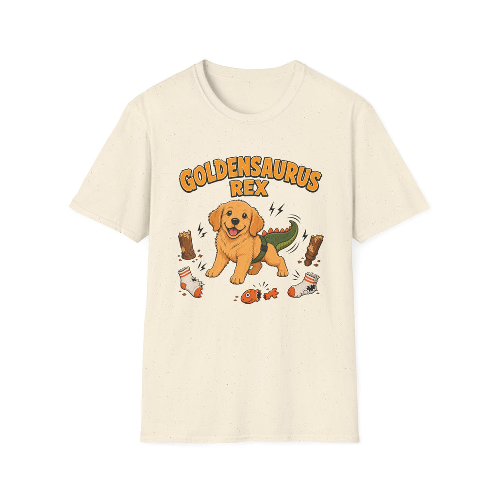 Goldensaurus Rex Golden Retriever T-shirt