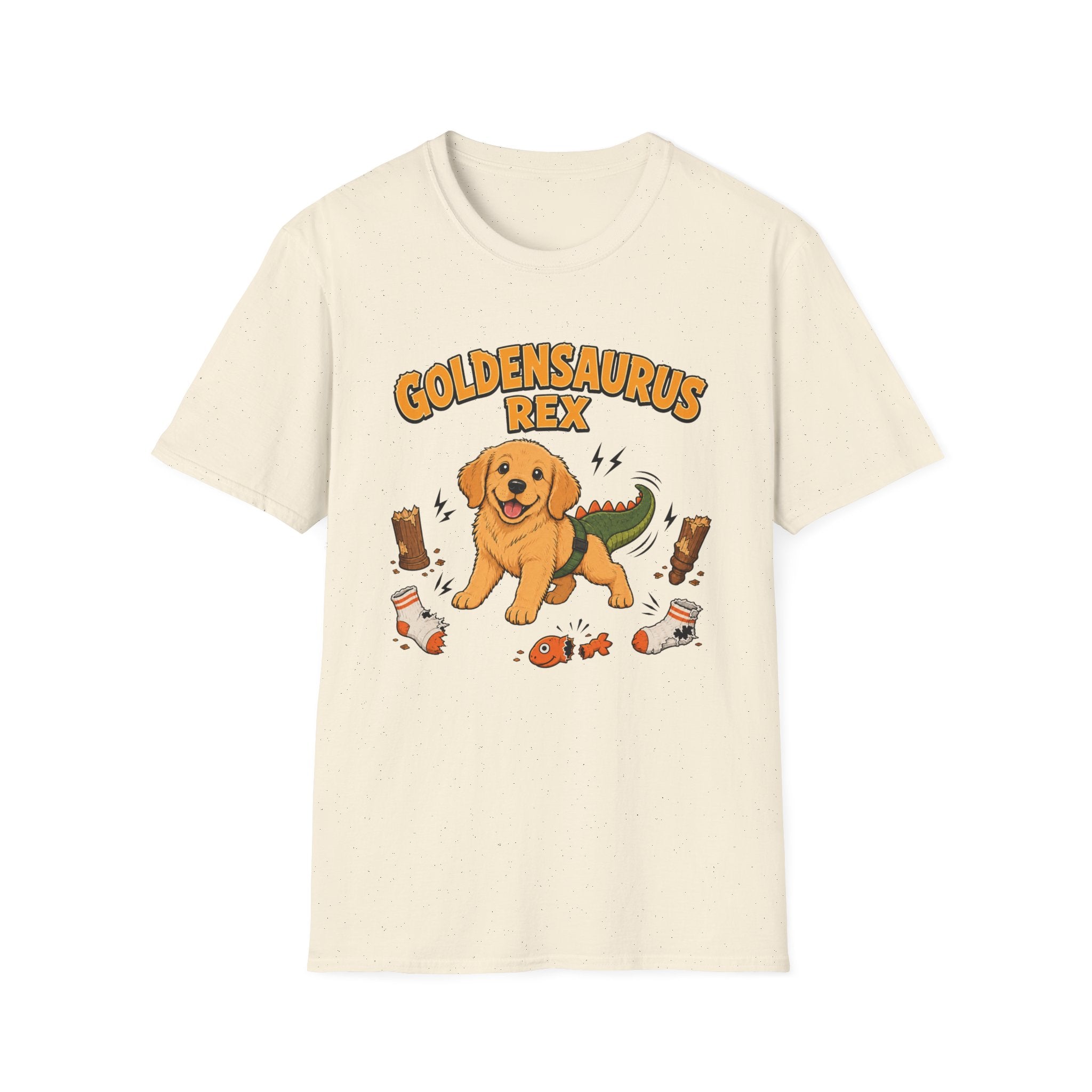 Goldensaurus Rex Golden Retriever T-shirt