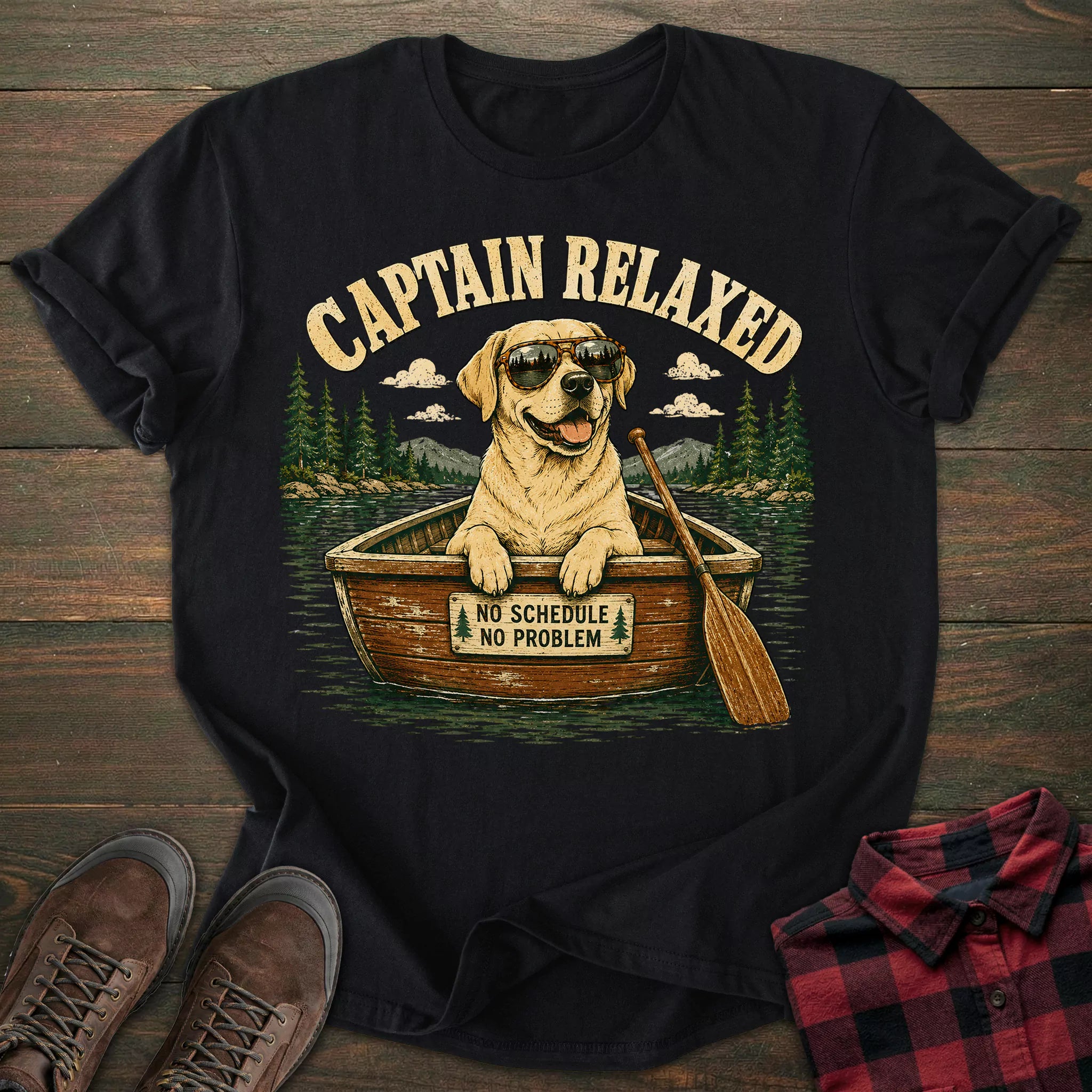 Captain Yellow Labrador T-shirt