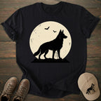 Halloween Moon German Shepherd T-shirt