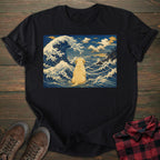 Great Wave Yellow Labrador T-shirt
