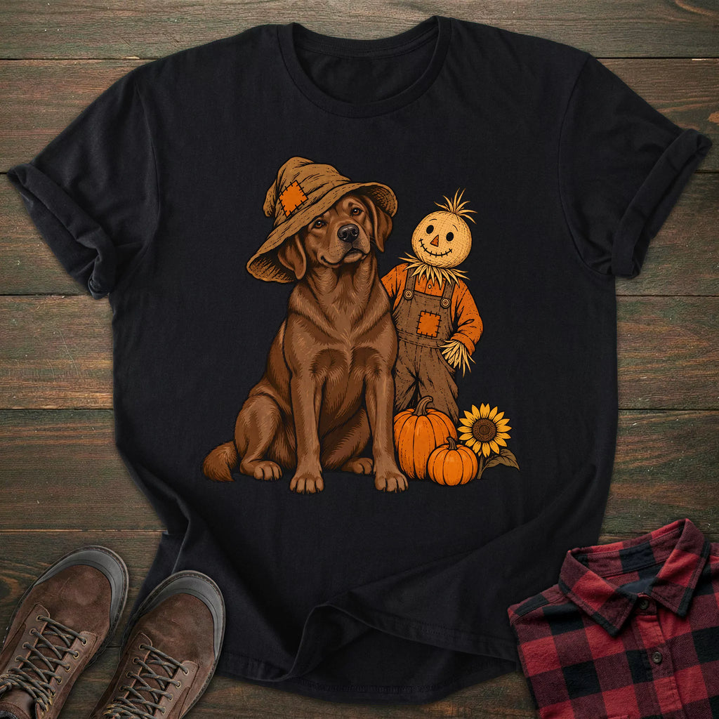 Scarecrow Chocolate Labrador T-shirt