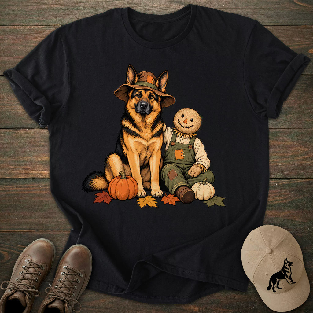 Scarecrow Friend German Shepherd T-shirt