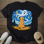 Ghost Starry Night Golden Retriever T-shirt