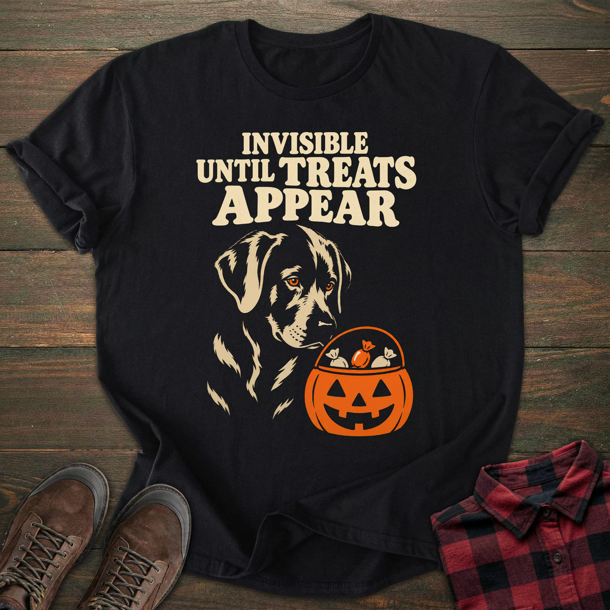 Invisible Black Labrador T-shirt
