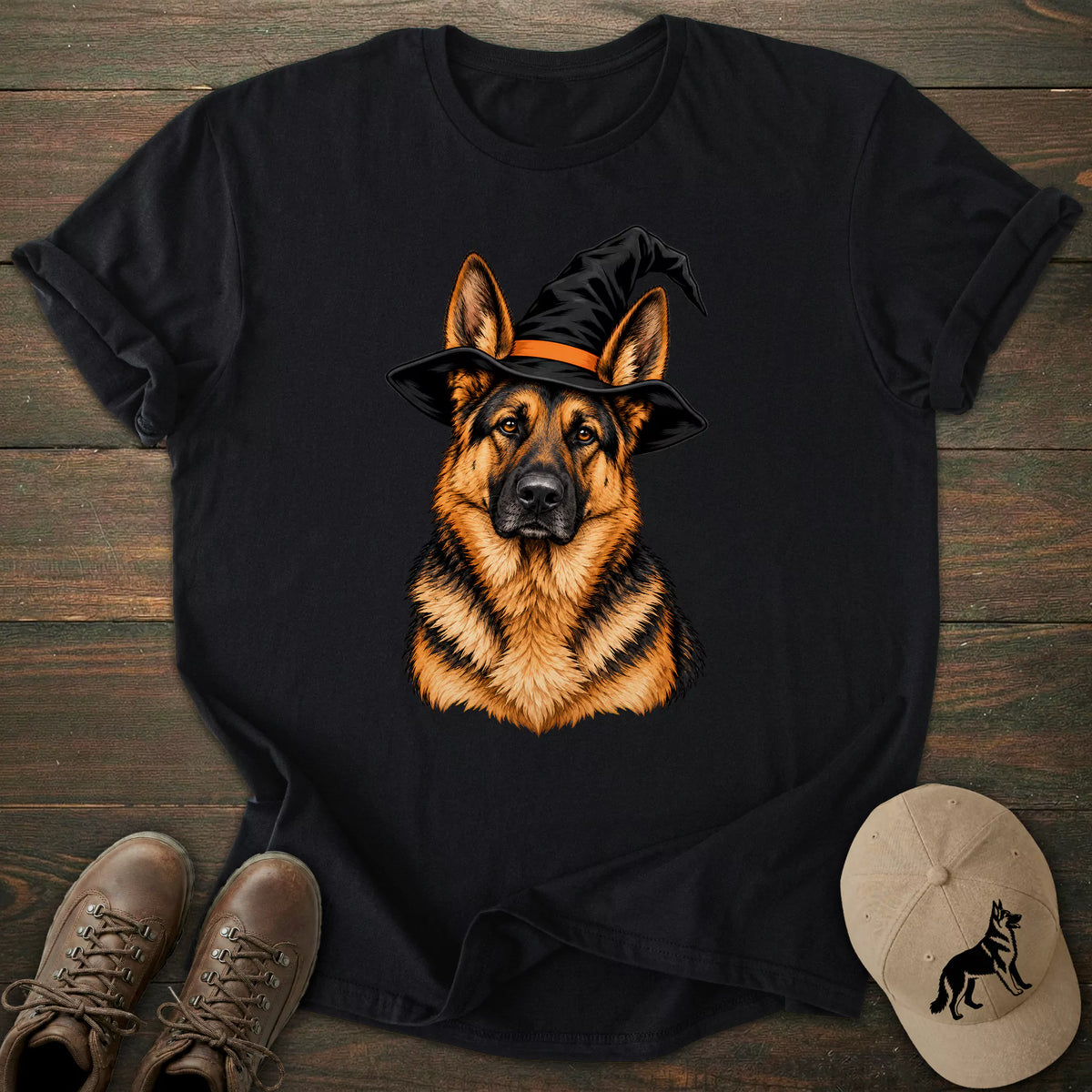 Witch German Shepherd T-shirt