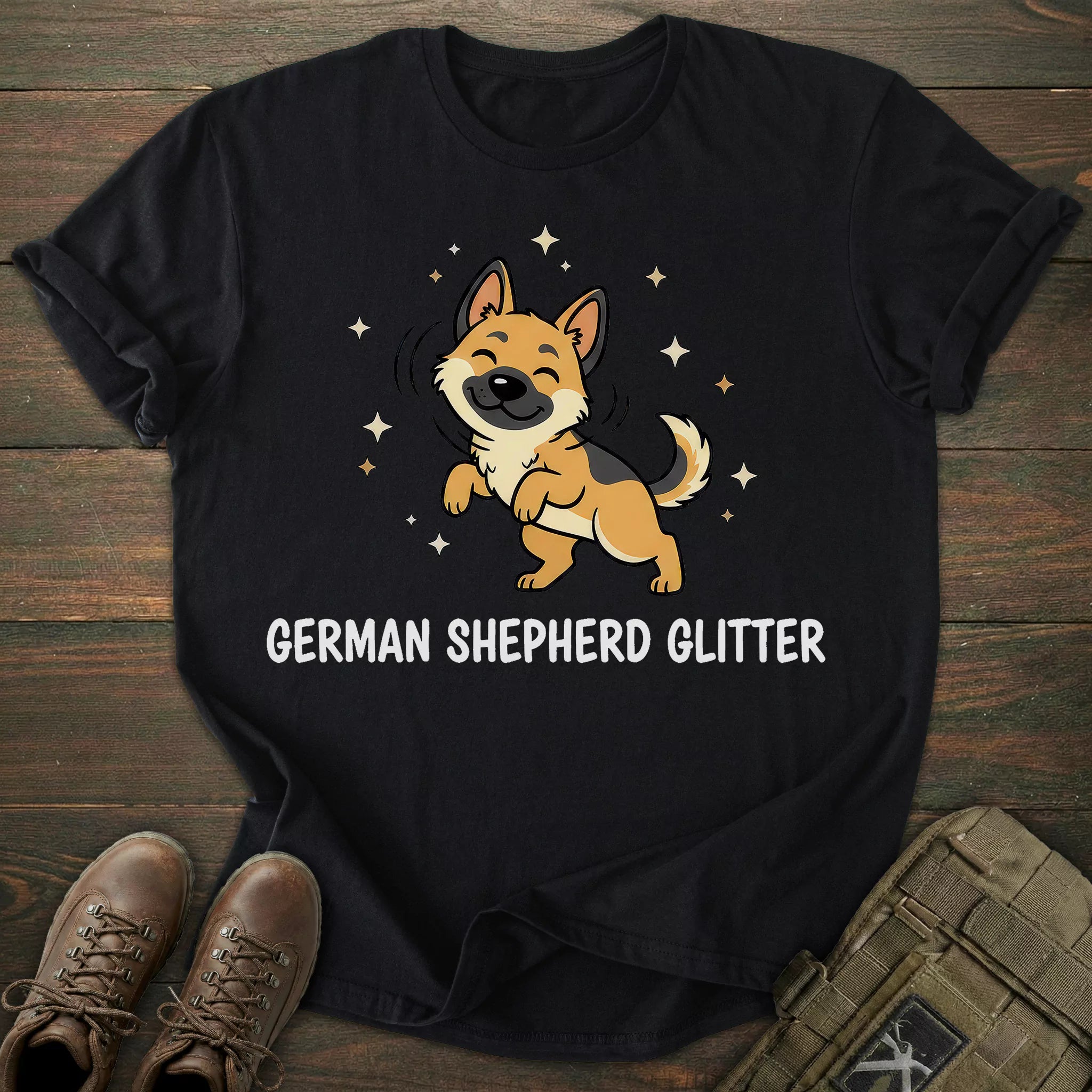 Glitter German Shepherd T-shirt