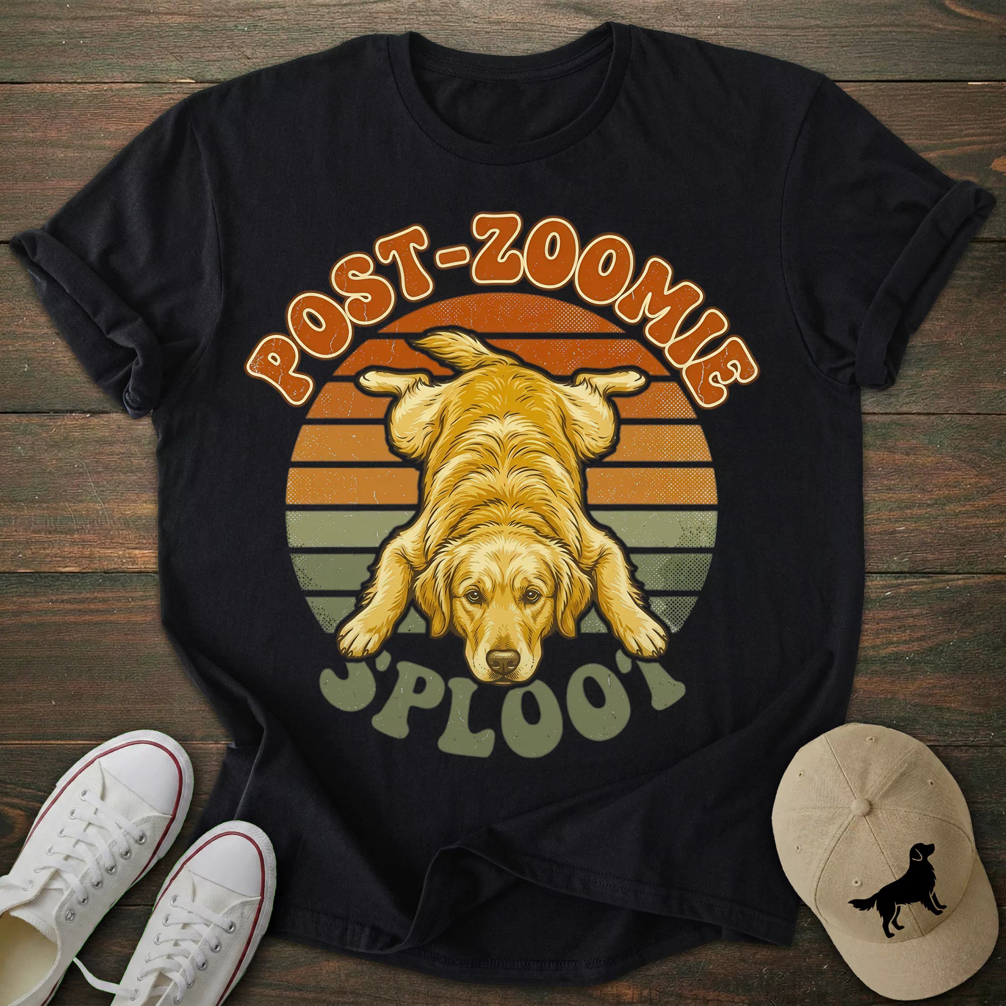 Splooting Golden Retriever T-shirt