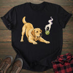 Haunted Ball Yellow Labrador T-shirt