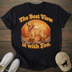 Sunset Hike Golden Retriever T-shirt