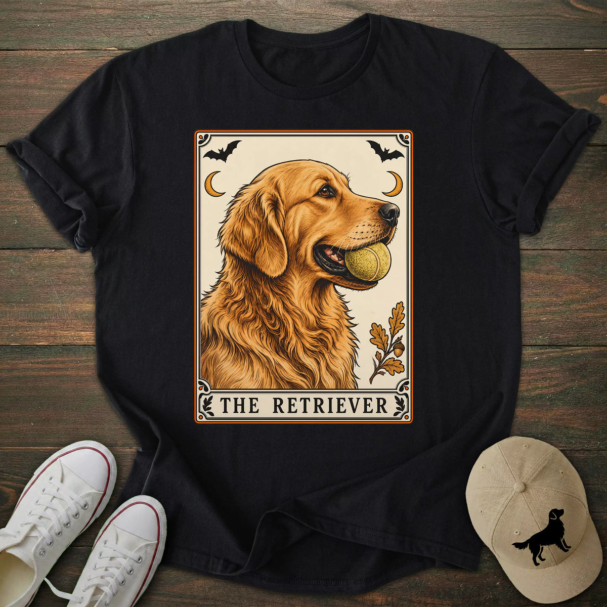 Tarot Card Golden Retriever T-shirt