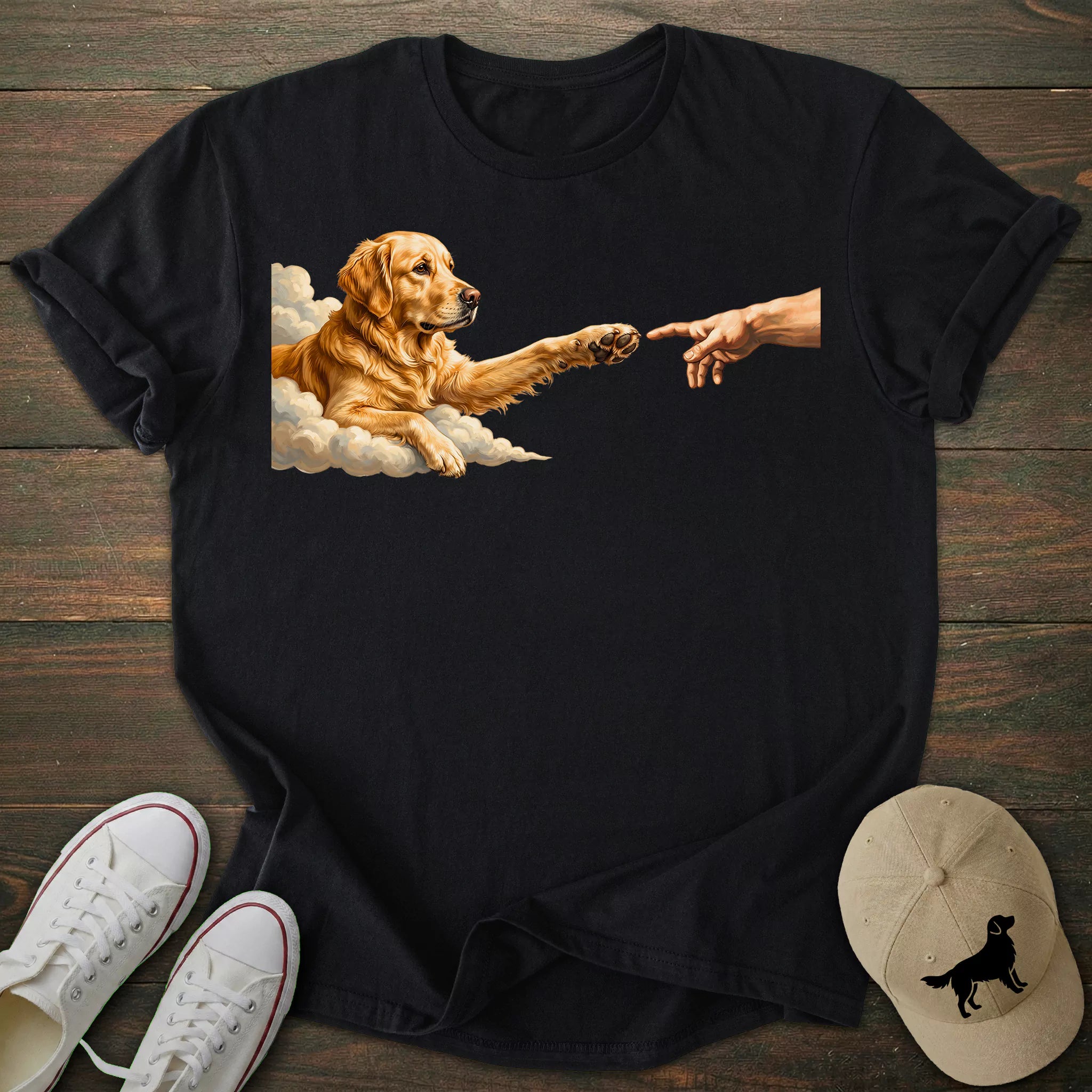 Paw Golden Retriever T-shirt