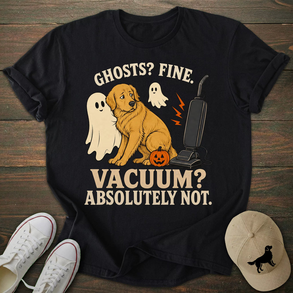 Ghosts Fine Golden Retriever T-shirt