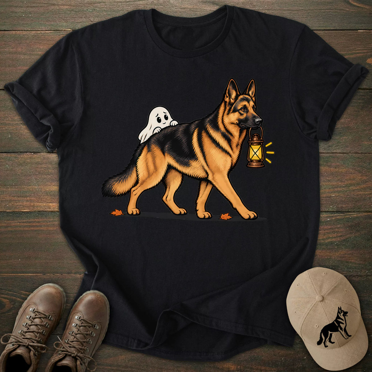 Lantern German Shepherd T-shirt