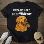 Greeting Toy Golden Retriever T-shirt