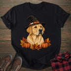 Witch Hat Yellow Labrador T-shirt