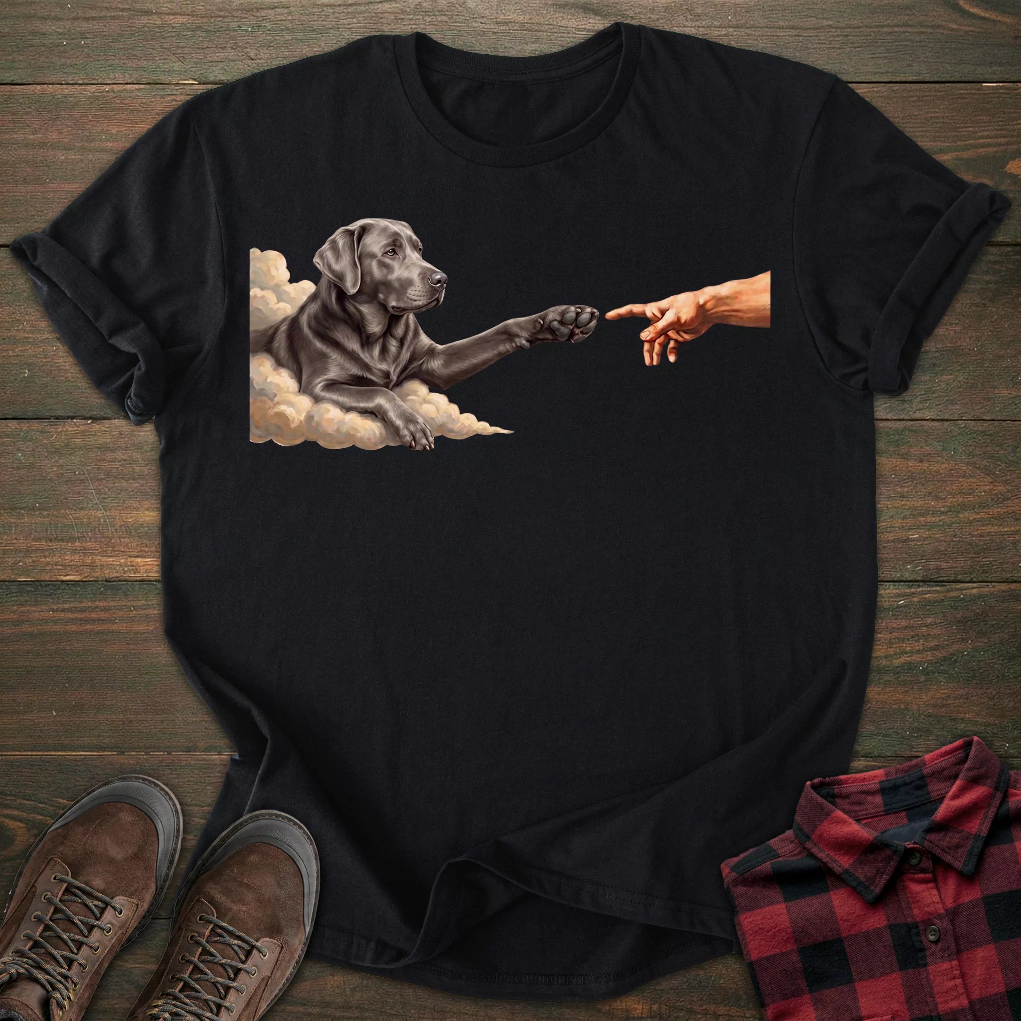 Paw Silver Labrador T-shirt
