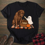 Ghost Picnic Chocolate Labrador T-shirt