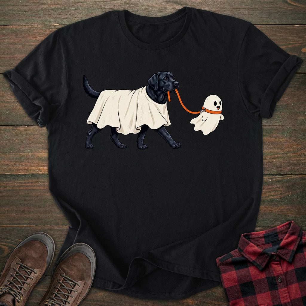 Walking Ghost Black Labrador T-shirt