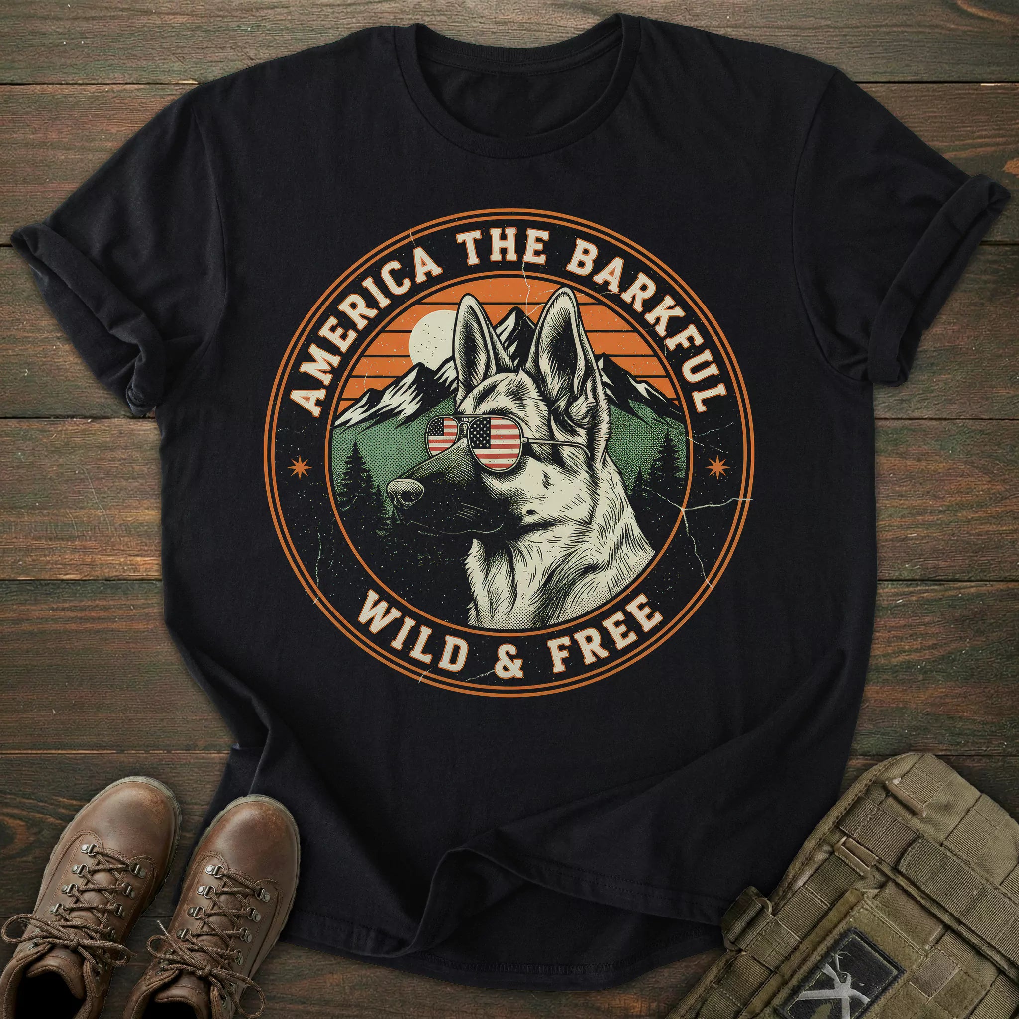 Wild & Free German Shepherd T-shirt