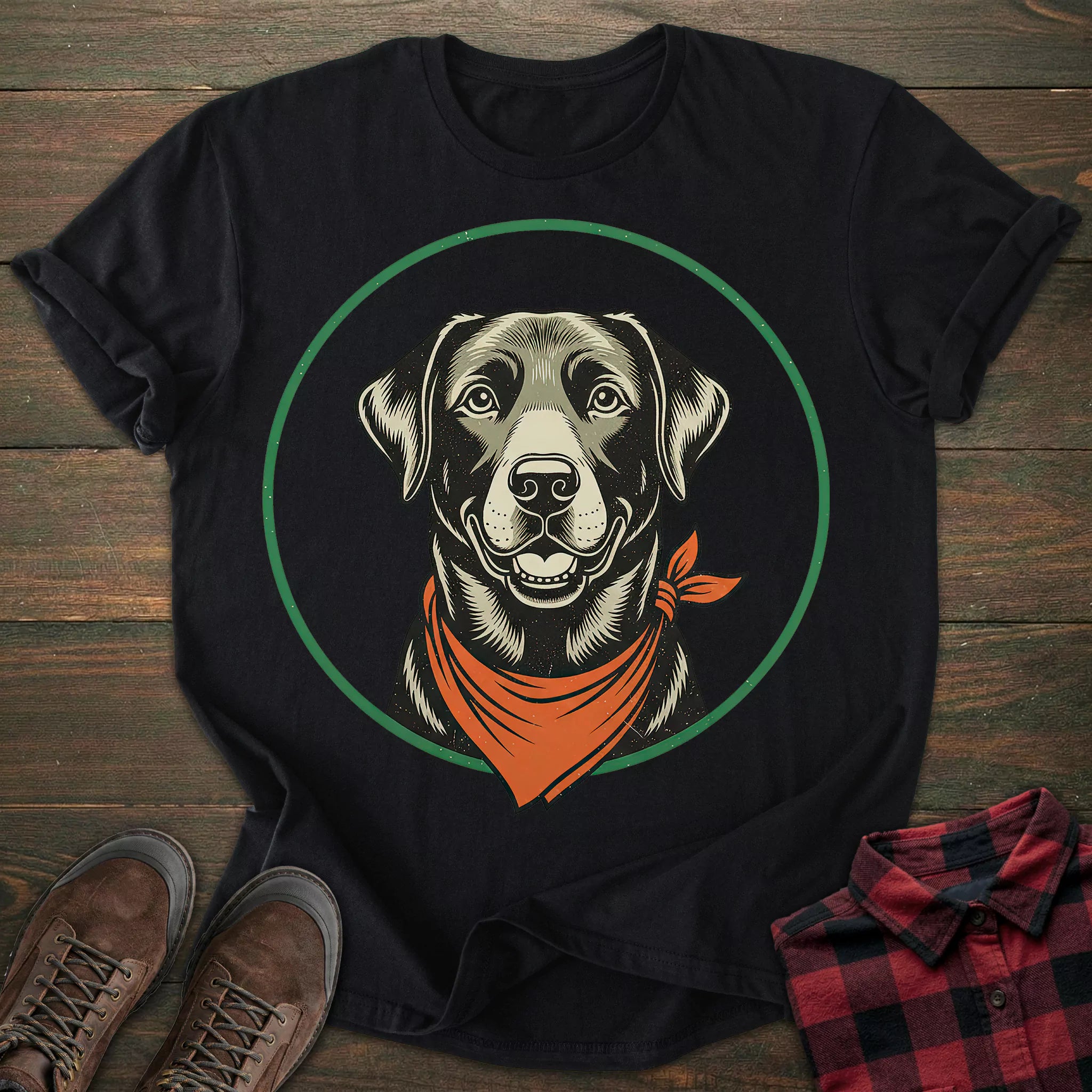 Bandan Black Labrador T-shirt