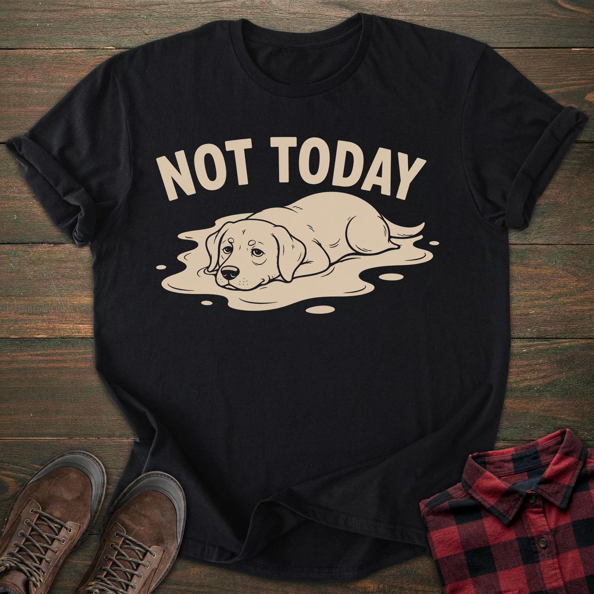 Not Today Lazy Labrador T-shirt